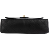 Chanel Quilted Lambskin Medium 24K Gold Double Flap Shoulder Bag