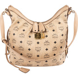 MCM Monogram Visetos Hobo Shoulder Crossbody Bag