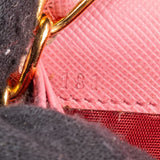 Prada Pink Saffiano Leather Wallet on Chain Crossbody Bag