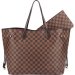 Louis Vuitton Monogram Damier Ebene Neverfull GM Shoulder Bag - vintageandkickz