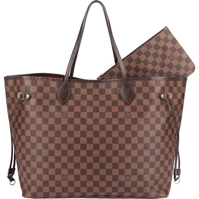 Louis Vuitton Monogram Damier Ebene Neverfull GM Shoulder Bag - vintageandkickz