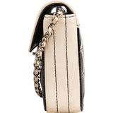 Chanel Quilted Patent Leather Chocolate Bar Single Flap Shoulder Bag