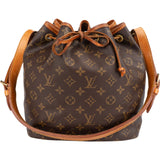 Louis Vuitton Monogram Canvas Sac Noé Petit Shoulder Bag