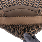 Fendi Woven Leather Baguette Crossbody Bag - vintageandkickz