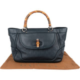 Gucci Guccissima Leather Bamboo Top Handle Tote Handbag