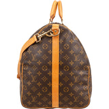Louis Vuitton Monogram Canvas Keepall 60 Bandoulière Travel Bag