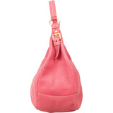 Prada Pink Vitello Daino Leather Hobo Shoulder Bag