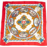 Hermès L'Entente Cordiale Silk Carre 90 Scarf Tuch