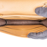Gucci Pebbled Calfskin Interlocking GG Wallet On Chain Crossbody Bag