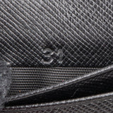 Prada Black Saffiano Leather Triangle Emblem Wallet