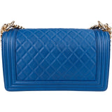 Chanel Quilted Lambskin Medium Boy Single Flap Crossbody Bag