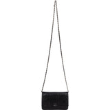 Chanel Camellia Embossed Lambskin Wallet On Chain Crossbody Bag