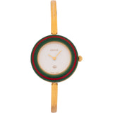 Gucci Gold Tone Change Bezel Bangle 11/12 Women Watch
