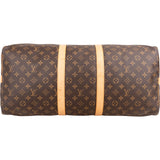 Louis Vuitton Monogram Canvas Keepall 55 Bandoulière Travel Bag