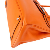Hermès Orange H Epsom Leather Palladium Birkin 35 Handbag