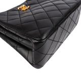 Chanel Quilted Lambskin 24K Gold Double Face Sided Mini Handbag