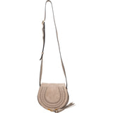 Chloé Suede Mini Marcie Saddle Crossbody Bag