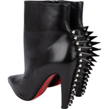Christian Louboutin Black Gipsybootie Spiked Leather Ankle Boots (35,5)