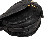Chloé Back Leather Marcie Mini Saddle Crossbody Bag