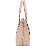 Gucci Monogram GG Coated Canvas Pink Abbey Tote Shoulder Bag