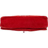Miu Miu Red Suede Jeweled Chain Shoulder Crossbody Bag