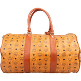 MCM Monogram Visetos Boston Travel Bag 50