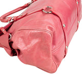 Miu Miu Pink Vitello Lux Leather Bow Satchel Handbag