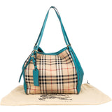 Burberry Nova-Check Canvas and Leather Canterbury Tote Shoulder Bag