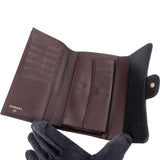 Chanel Quilted Caviar Leather Classic CC Flap Wallet