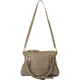 Chloé Grained Calfskin Marcie Double Carry Handbag