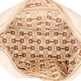 Gucci Beige Guccissima Leather Web GG Boston Shoulder Bag