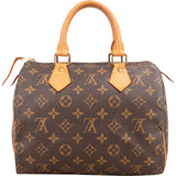 Louis Vuitton Monogram Canvas Speedy 25 Handbag
