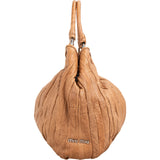 Miu Miu Gathered Vertical Quilted Leather Handbag