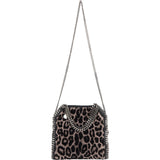 Stella McCartney Leopard Fur Print Falabella Tote Crossbody Handbag