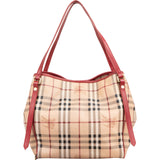 Burberry Coated Canvas Haymarket Check Canterbury Shoulder Bag