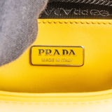 Prada Yellow Patent Leather Triangle Cleo Shoulder Bag