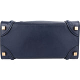 Céline Blue Leather Luggage Handbag