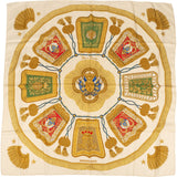 Hermès Soie et Canons Silk Carre 90 Scarf Tuch