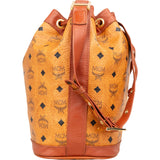 MCM Monogram Visetos Drawstring Bucket Crossbody Bag