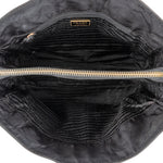 Prada Nylon and Leather Chain Tote Shoulder Bag - vintageandkickz