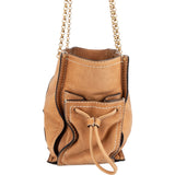 Loewe Leather Crowns Tote Chain Crossbody Bag