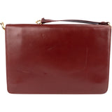 Cartier Bordeaux Leather Clutch Bag