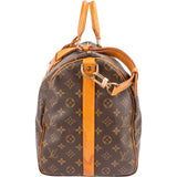 Louis Vuitton Monogram Canvas Keepall 50 Bandoulière Travel Bag