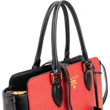 Prada Bicolor Saffiano & Soft Leather Handbag