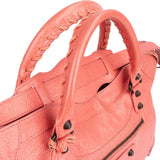 Balenciaga Pink Leather City Handbag