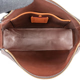 Coach Brown Pebbled Leather Lola C Shoulder Bag