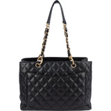 Chanel Quilted Caviar Leather Grand Shopping CC Shoulder Bag