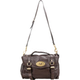 Mulberry Brown Buffalo Leather Small Alexa Satchel Handbag