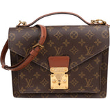 Louis Vuitton Monogram Canvas Pochette Monceau Handbag