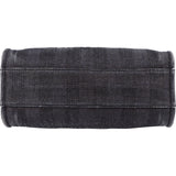 Chanel Bleu Tweed Deauville Tote Shoulder Bag